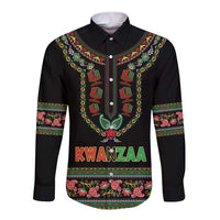 Personalized African-American Kwanzaa Long Sleeve Button Shirt Dashiki Mix Paisley Pattern - Wonder Print Shop