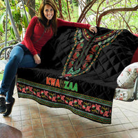 African-American Kwanzaa Quilt Dashiki Mix Paisley Pattern - Wonder Print Shop