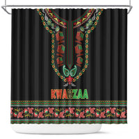 African-American Kwanzaa Shower Curtain Dashiki Mix Paisley Pattern