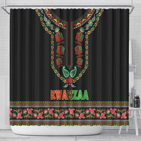 African-American Kwanzaa Shower Curtain Dashiki Mix Paisley Pattern