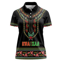 Personalized African-American Kwanzaa Women Polo Shirt Dashiki Mix Paisley Pattern - Wonder Print Shop