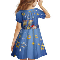 Personalised Merry Chrismukkah Family Matching Off Shoulder Maxi Dress and Hawaiian Shirt Hanukkah Memorah Mix Poinsettia - Wonder Print Shop