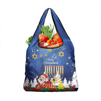 Merry Chrismukkah Grocery Bag Hanukkah Memorah Mix Poinsettia
