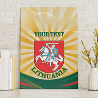 Personalised Lithuania Independence Day Canvas Wall Art Coat Of Arms Proud - Wonder Print Shop