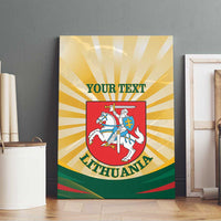 Personalised Lithuania Independence Day Canvas Wall Art Coat Of Arms Proud - Wonder Print Shop