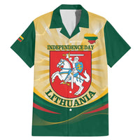 Personalised Lithuania Independence Day Family Matching Mermaid Dress and Hawaiian Shirt Coat Of Arms Proud - Wonder Print Shop