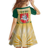 Personalised Lithuania Independence Day Family Matching Puletasi and Hawaiian Shirt Coat Of Arms Proud - Wonder Print Shop