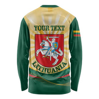 Personalised Lithuania Independence Day Long Sleeve Shirt Coat Of Arms Proud - Wonder Print Shop