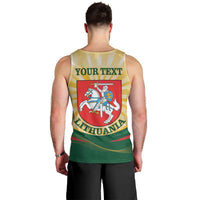 Personalised Lithuania Independence Day Men Tank Top Coat Of Arms Proud - Wonder Print Shop
