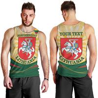 Personalised Lithuania Independence Day Men Tank Top Coat Of Arms Proud - Wonder Print Shop
