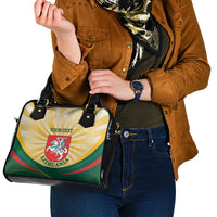 Personalised Lithuania Independence Day Shoulder Handbag Coat Of Arms Proud