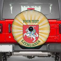 Personalised Lithuania Independence Day Spare Tire Cover Coat Of Arms Proud - Wonder Print Shop