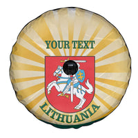Personalised Lithuania Independence Day Spare Tire Cover Coat Of Arms Proud - Wonder Print Shop