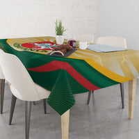Personalised Lithuania Independence Day Tablecloth Coat Of Arms Proud - Wonder Print Shop
