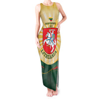 Personalised Lithuania Independence Day Tank Maxi Dress Coat Of Arms Proud - Wonder Print Shop