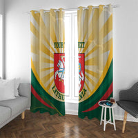 Personalised Lithuania Independence Day Window Curtain Coat Of Arms Proud - Wonder Print Shop