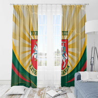 Personalised Lithuania Independence Day Window Curtain Coat Of Arms Proud - Wonder Print Shop
