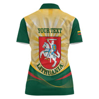 Personalised Lithuania Independence Day Women Polo Shirt Coat Of Arms Proud - Wonder Print Shop