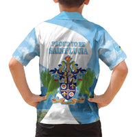 Proud To Be Saint Lucia 758 Hawaiian Shirt Pitons With Map - Wonder Print Shop