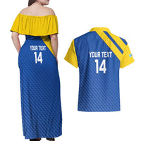 Custom Saint Lucia Football Couples Matching Off Shoulder Maxi Dress and Hawaiian Shirt 2025 Go Champions - Wonder Print Shop