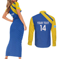 Custom Saint Lucia Football Couples Matching Short Sleeve Bodycon Dress and Long Sleeve Button Shirt 2025 Go Champions - Wonder Print Shop