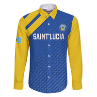 Custom Saint Lucia Football Family Matching Puletasi and Hawaiian Shirt 2025 Go Champions - Wonder Print Shop
