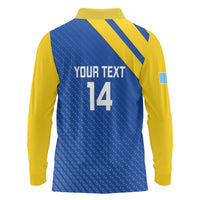 Custom Saint Lucia Football Long Sleeve Polo Shirt 2025 Go Champions - Wonder Print Shop