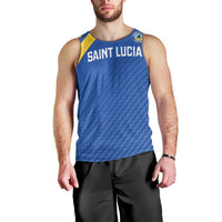 Custom Saint Lucia Football Men Tank Top 2025 Go Champions - Wonder Print Shop