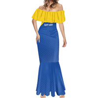Custom Saint Lucia Football Mermaid Dress 2025 Go Champions - Wonder Print Shop