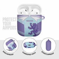 Scotland Football Custom AirPods Case 2026 Come On Scottish Dragon Thistle Cyan - Wonder Print Shop