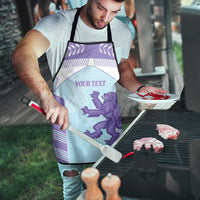 Scotland Football Custom Apron 2026 Come On Scottish Dragon Thistle Cyan - Wonder Print Shop