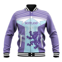 Scotland Football Custom Baseball Jacket 2026 Come On Scottish Dragon Thistle Cyan - Wonder Print Shop