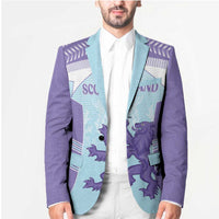 Scotland Football Custom Blazer 2026 Come On Scottish Dragon Thistle Cyan - Wonder Print Shop