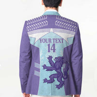 Scotland Football Custom Blazer 2026 Come On Scottish Dragon Thistle Cyan - Wonder Print Shop
