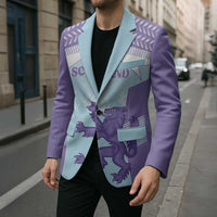 Scotland Football Custom Blazer 2026 Come On Scottish Dragon Thistle Cyan - Wonder Print Shop
