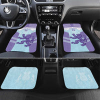 Scotland Football Custom Car Mats 2026 Come On Scottish Dragon Thistle Cyan - Wonder Print Shop