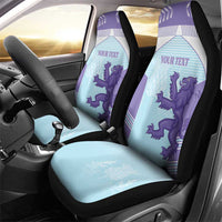 Scotland Football Custom Car Seat Cover 2026 Come On Scottish Dragon Thistle Cyan - Wonder Print Shop