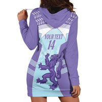 Scotland Football Custom Hoodie Dress 2026 Come On Scottish Dragon Thistle Cyan - Wonder Print Shop