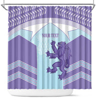 Scotland Football Custom Shower Curtain 2026 Come On Scottish Dragon Thistle Cyan - Wonder Print Shop