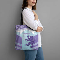 Scotland Football Custom Tote Bag 2026 Come On Scottish Dragon Thistle Cyan - Wonder Print Shop
