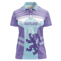 Scotland Football Custom Women Polo Shirt 2026 Come On Scottish Dragon Thistle Cyan - Wonder Print Shop