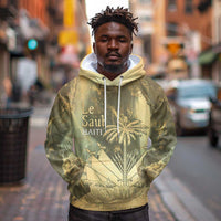 Personalized Afro Haiti Le Saut Hoodie Ayiti Waterfall Vintage Grunge Style - Wonder Print Shop