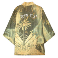 Personalized Afro Haiti Le Saut Kimono Ayiti Waterfall Vintage Grunge Style - Wonder Print Shop