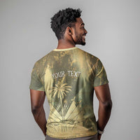 Personalized Afro Haiti Le Saut T shirt Ayiti Waterfall Vintage Grunge Style - Wonder Print Shop