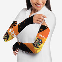 Personalised Netherlands Darts Arm Sleeves Born To Play Darts Grunge Style - Wonder Print Shop