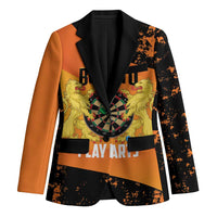 Personalised Netherlands Darts Blazer Born To Play Darts Grunge Style - Wonder Print Shop