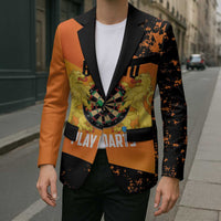 Personalised Netherlands Darts Blazer Born To Play Darts Grunge Style - Wonder Print Shop