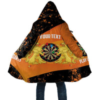 Personalised Netherlands Darts Cloak Born To Play Darts Grunge Style - Wonder Print Shop