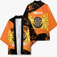 Personalised Netherlands Darts Kimono Born To Play Darts Grunge Style - Wonder Print Shop