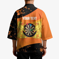 Personalised Netherlands Darts Kimono Born To Play Darts Grunge Style - Wonder Print Shop